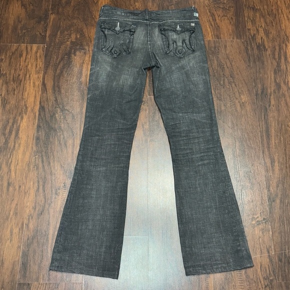 MEK DNM Women's Gray Flared Denim Jeans size 29 - Picture 9 of 16